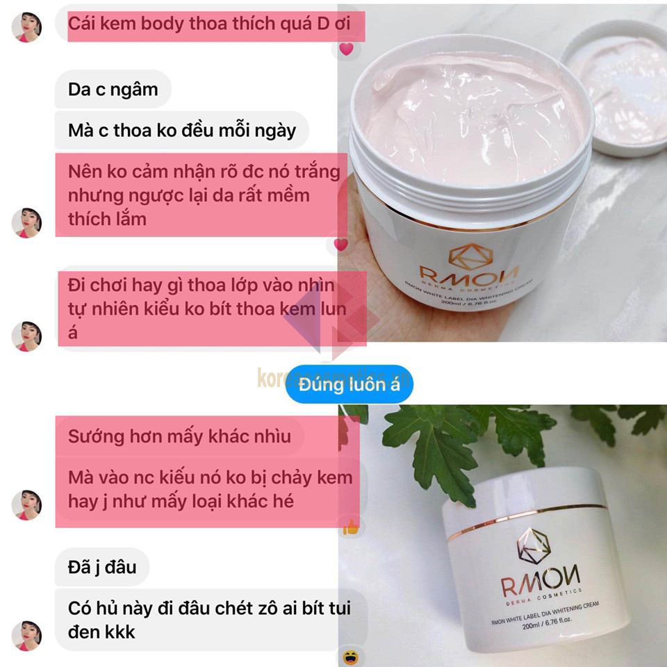 kem body rmon quá đã