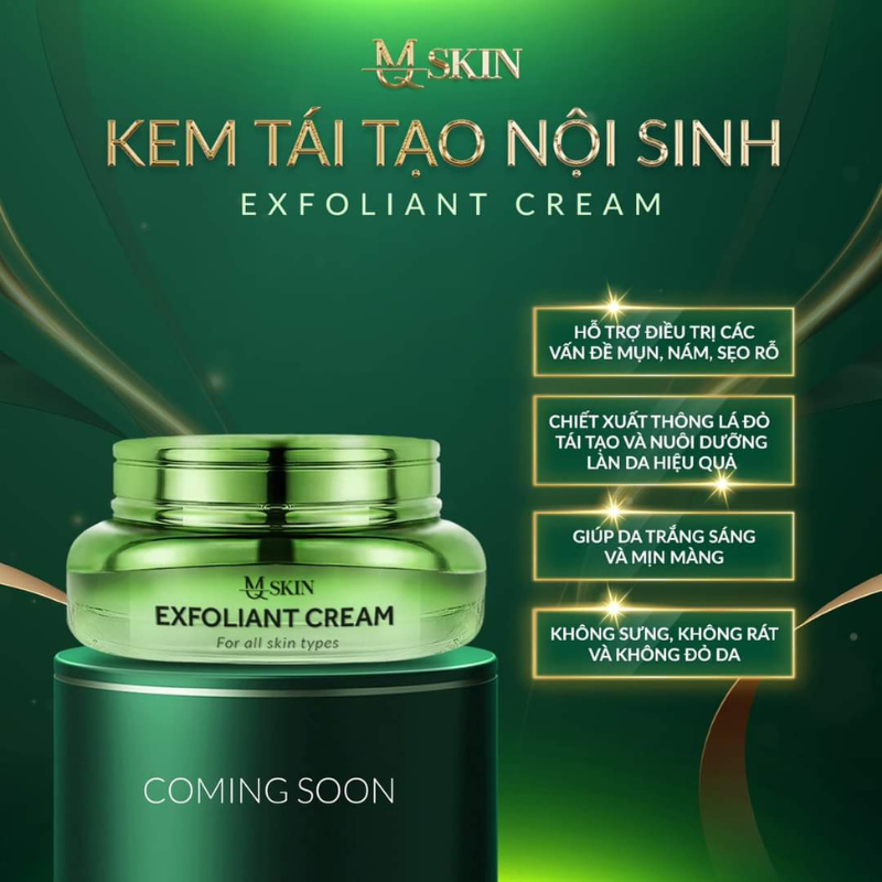 Công dụng Kem Tái Tạo Nội Sinh Mq Skin