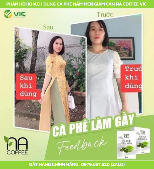 Trước và sau khi dùng cafe nấm men
