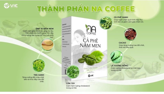 Thành phần Cà Phê Nấm Men NA Coffee Siêu Phẩm Làm Gầy