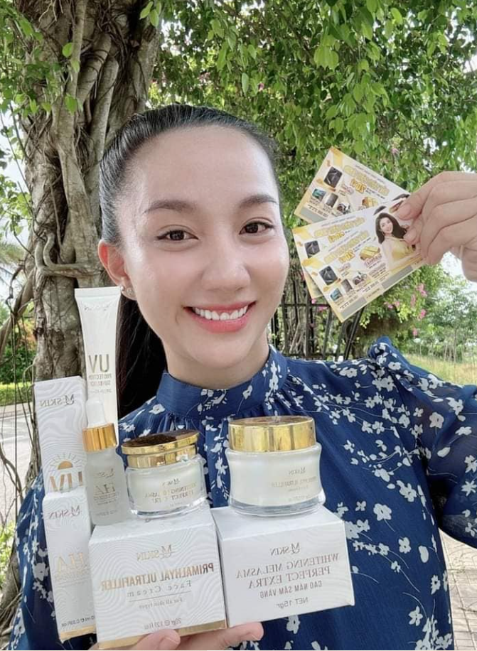 Vợ Diễn Viên Lê Dương Bảo Lâm cũng tin dùng sản phẩm Tái Tạo Sâm Vàng Mq Skin