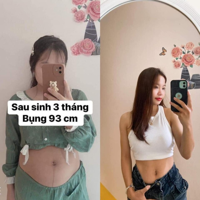 Sau sinh 3 tháng về lại vòng eo con kiến