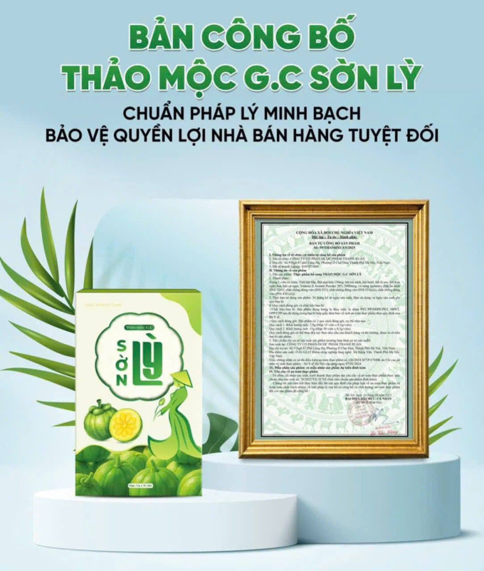 giấy công bố sản phẩm
