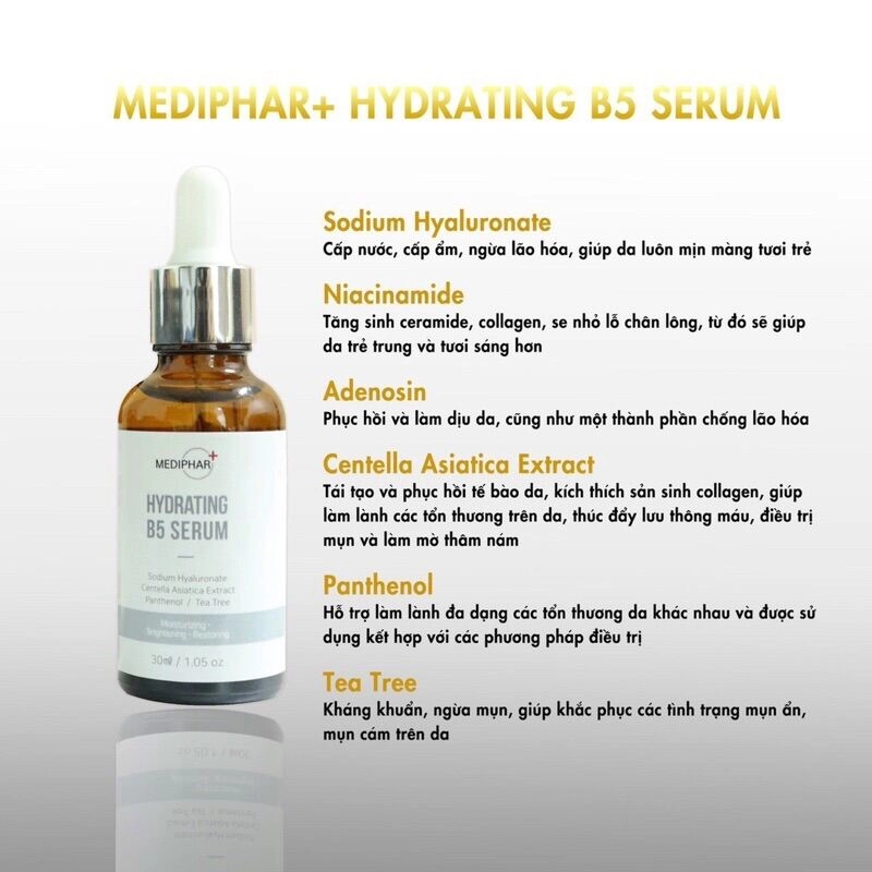 Thành phần Serum B5 Mediphar