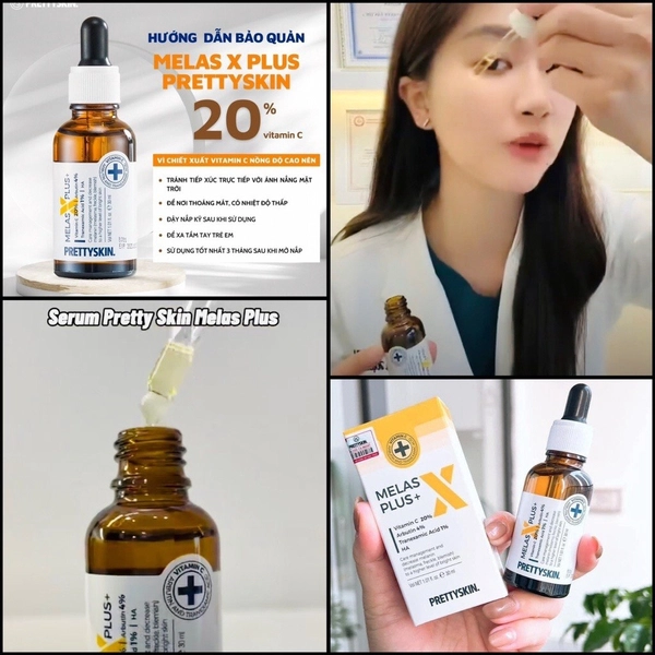 Serum Melas Plus - Dưỡng Trắng Da, Mờ Thâm 30ml