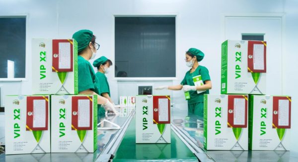 Giảm cân Vip X2 Tiến Hạnh được sản xuất trên dây chuyền công nghệ hiện đại