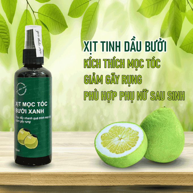 Công Dụng Xịt Mọc Tóc Bưởi Xanh