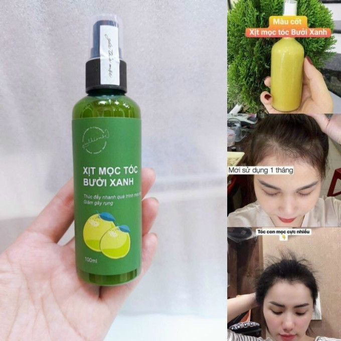 Hướng Dẫn Sử Dụng Xịt Mọc Tóc Bưởi Xanh