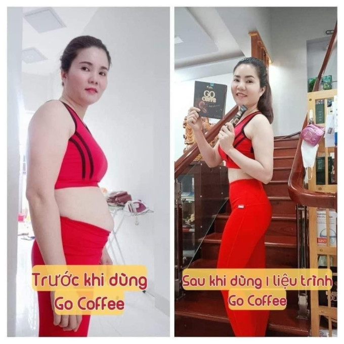 Trước và sau khi dùng go caffe