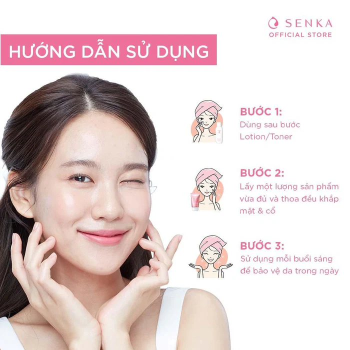 Hướng dẫn sử dụng Serum Chống Nắng Senka