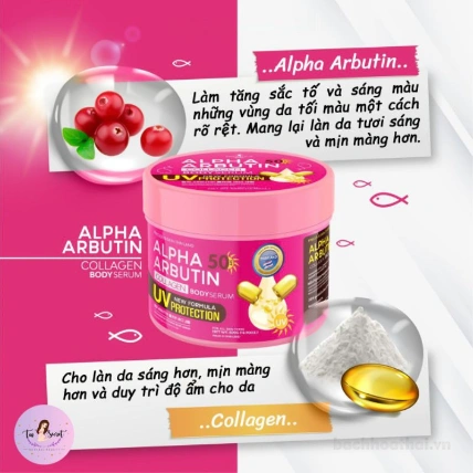 Kem Body Alpha Arbutin - Dạng Hũ 500g