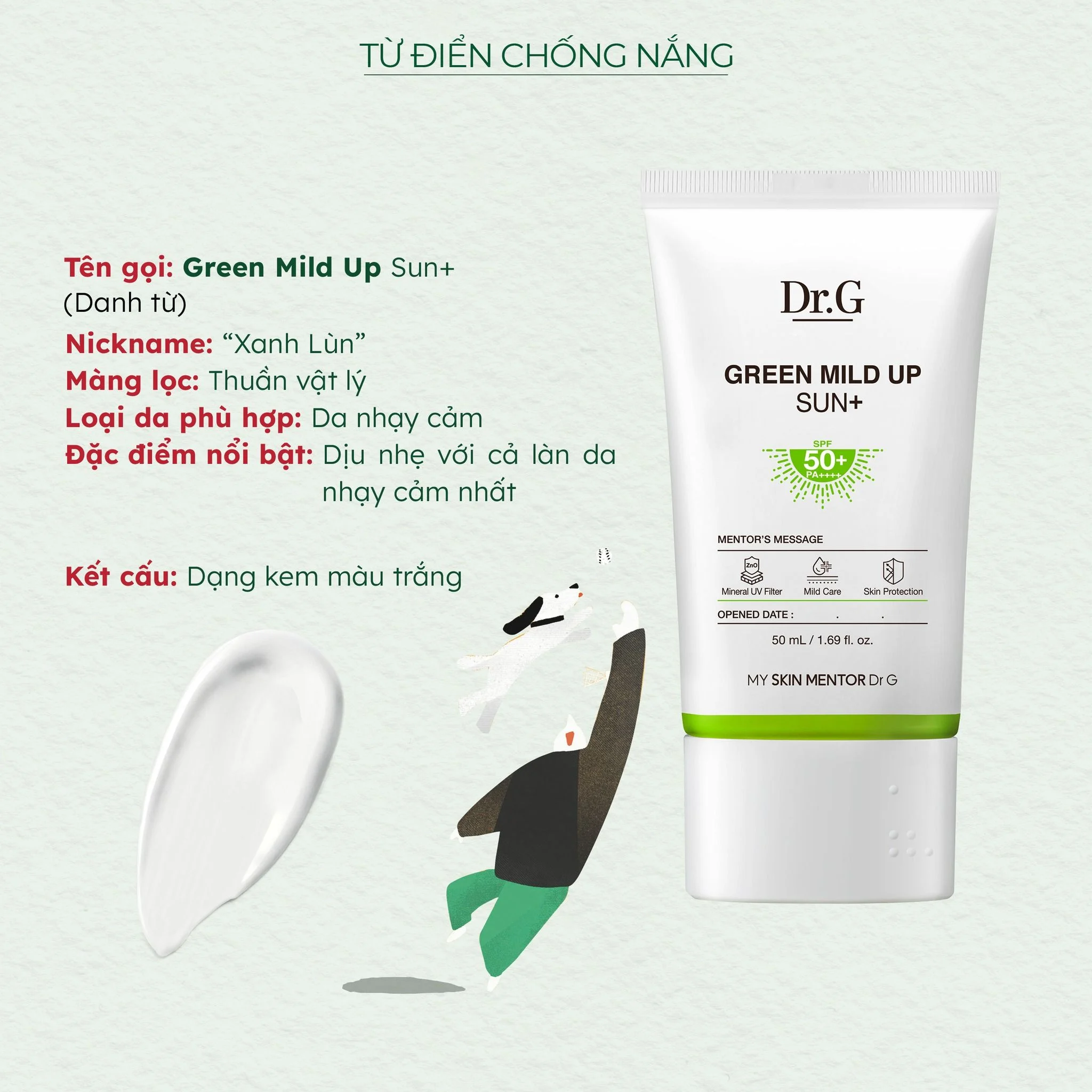Kem Chống Nắng Dr G xanh lá