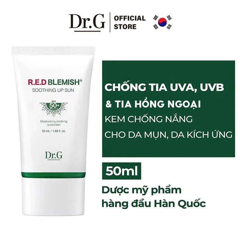 Kem Chống Nắng Dr G xanh đậm