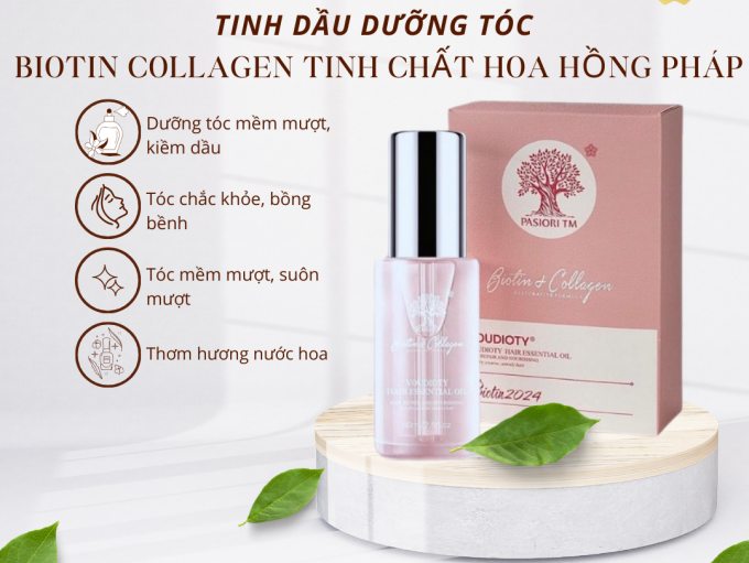 Serum Dưỡng Tóc Biotin Collagen Hair Oi giúp tóc linh hoạt và khỏe mạnh hơn