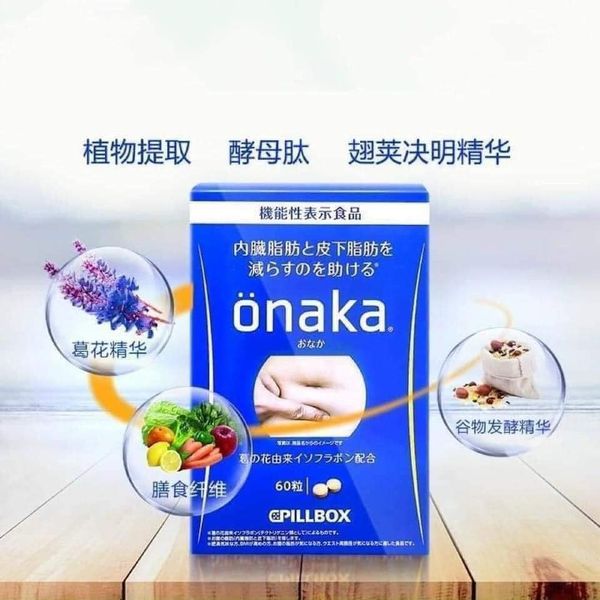 Thành phần của viên giảm mỡ bụng Onaka Pillbox Nhật Bản