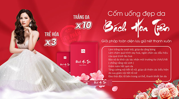 Bách Hoa Tiên - Cốm Uống Đẹp Da, Cân Bằng Nội Tiết Tố Nữ