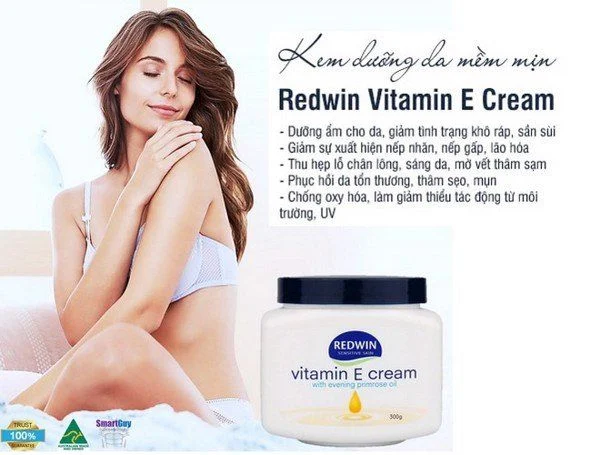 Công dụng Kem Dưỡng Ẩm Vitamin E Úc