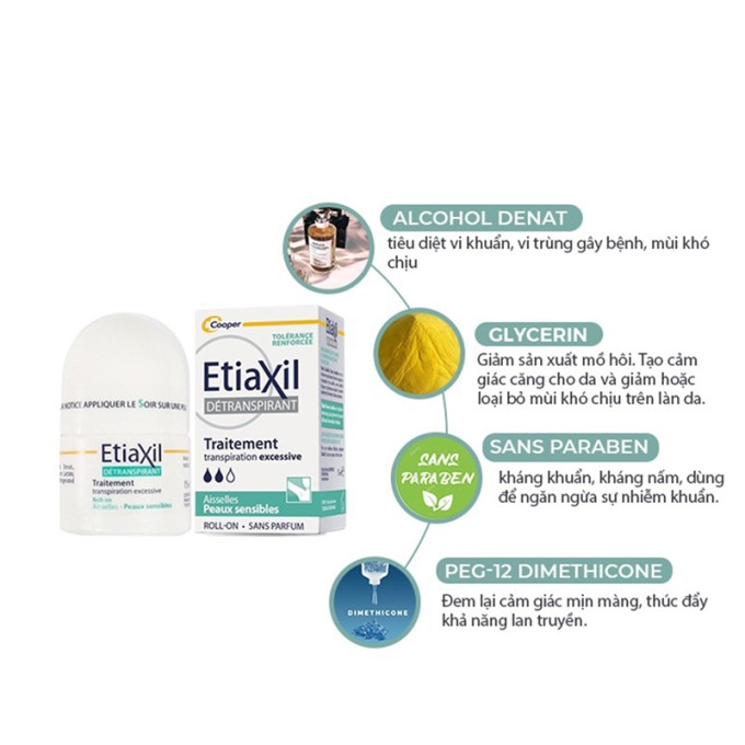 Thành phần Lăn Khử Mùi Etiaxil