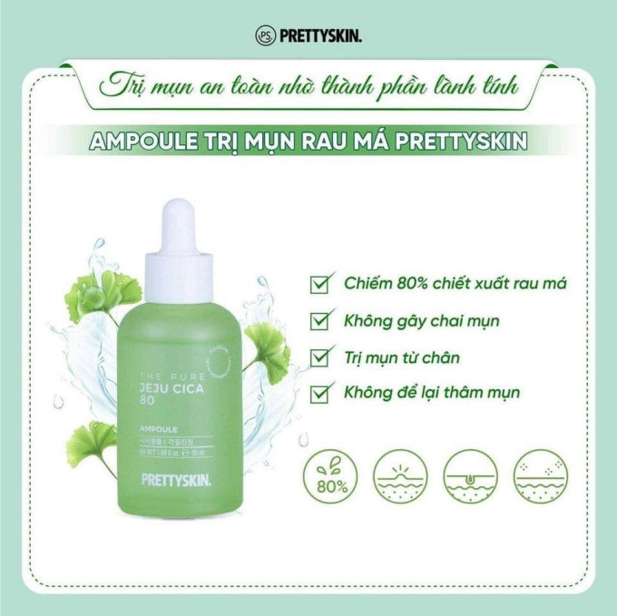 Thành phần Serum Rau Má Prettyskin
