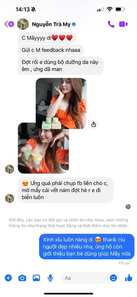 Kem face thanh mây nhận được nhiều nhận xét tích cực từ khách hàng