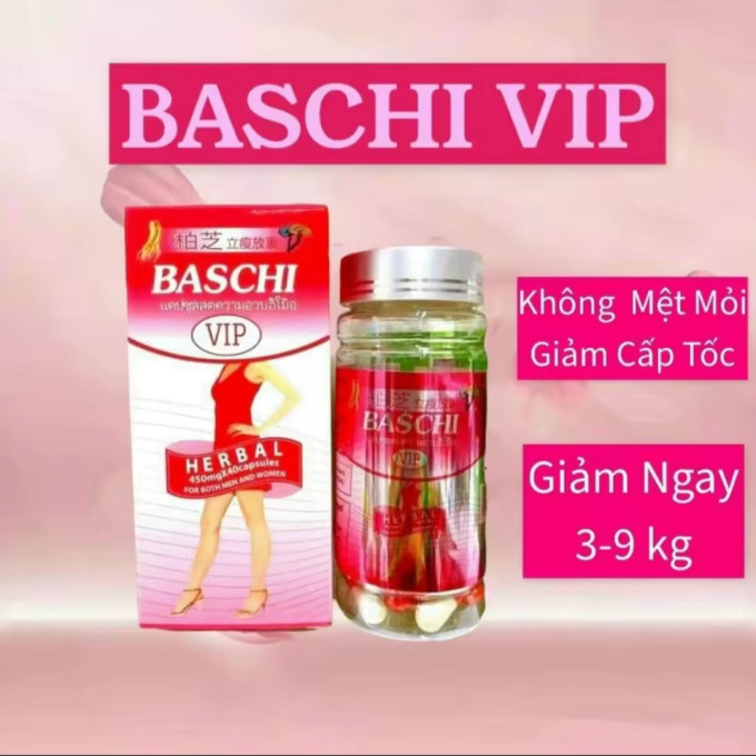 Baschi Hồng Vip Thái Lan Hộp 40 Viên