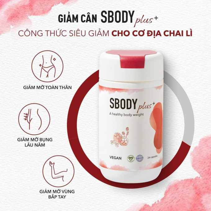 Giảm Cân Sbody Plus Mẫu Mới Hộp 24 Viên Chính Hãng
