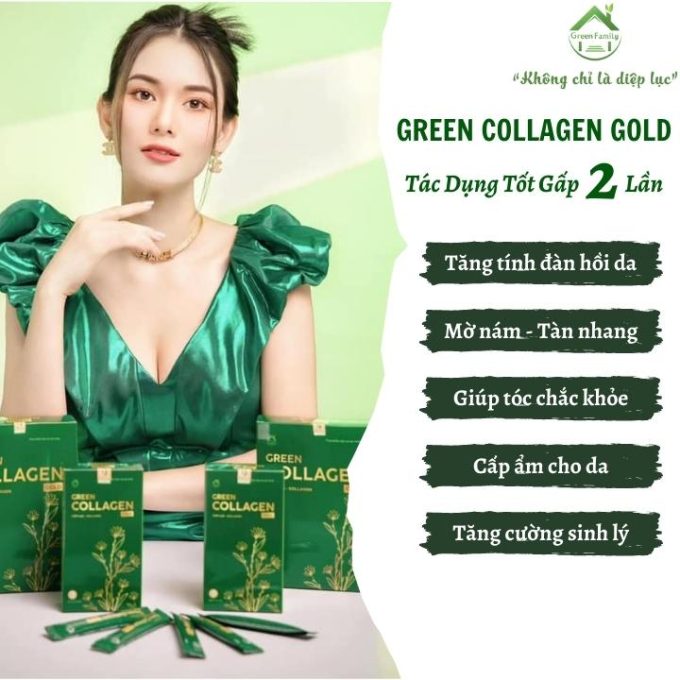 Công dụng Diệp Lục Collagen Gold