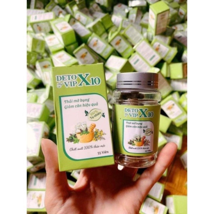 Giảm Cân Detox Vip X10 –  Hỗ Trợ Giảm Eo 3-5cm