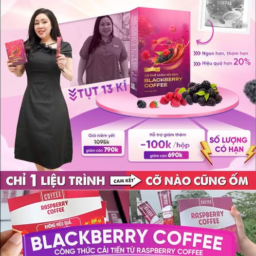 Cà Phê Giảm Cân Mâm Xôi Đen - An Toàn, Hương Vị Thơm Ngon