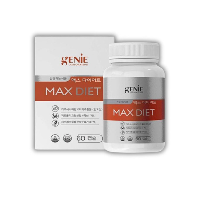 Giảm Cân Max Diet Genie Hàn Quốc (Hộp 1 lọ x 60 viên)