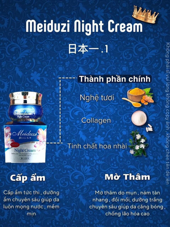 Meiduzi Night Cream – Kem dưỡng ban đêm