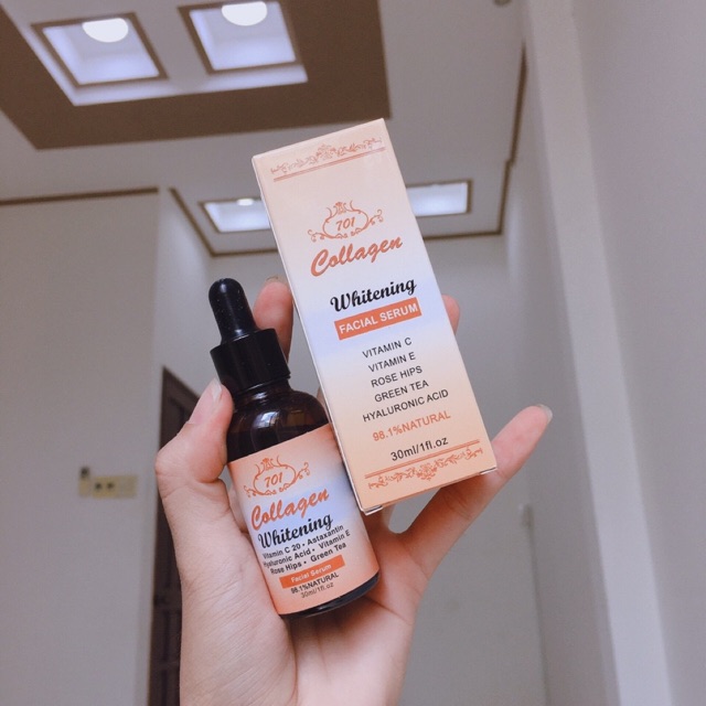 Serum Collagen Vit E 701 Cải Thiện Làm Mờ Đốm Nâu và Vết Nám, Tàn Nhang