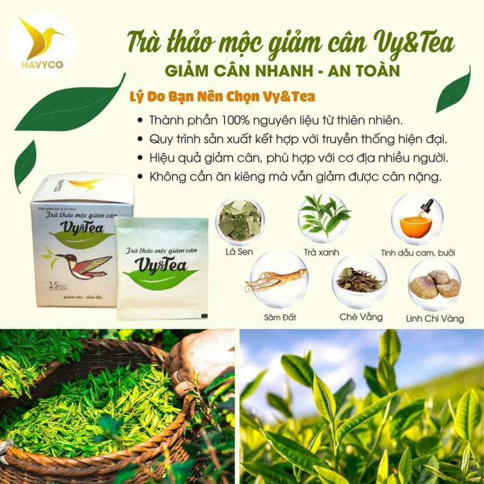 Công dụng nổi bật của Trà Giảm Cân Vy Tea