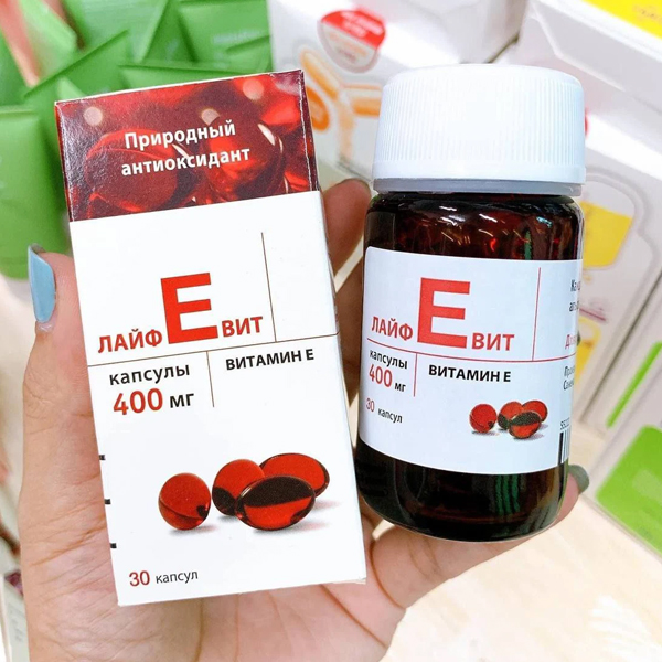 Vitamin E Đỏ Của Nga – Lọ Thủy Tinh – Hàng Chuẩn Chính Hãng