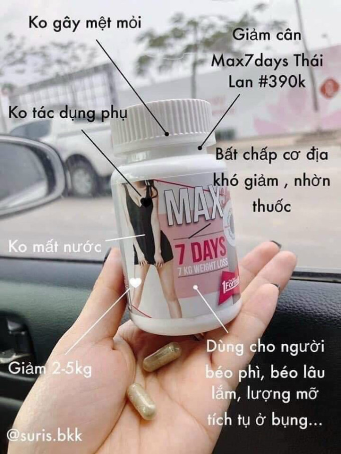 Công Dụng Của Giảm Cân Max 7 Day