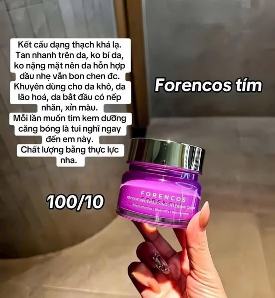 Vì sao nên lựa chọn Kem Dưỡng Forencos Tím?