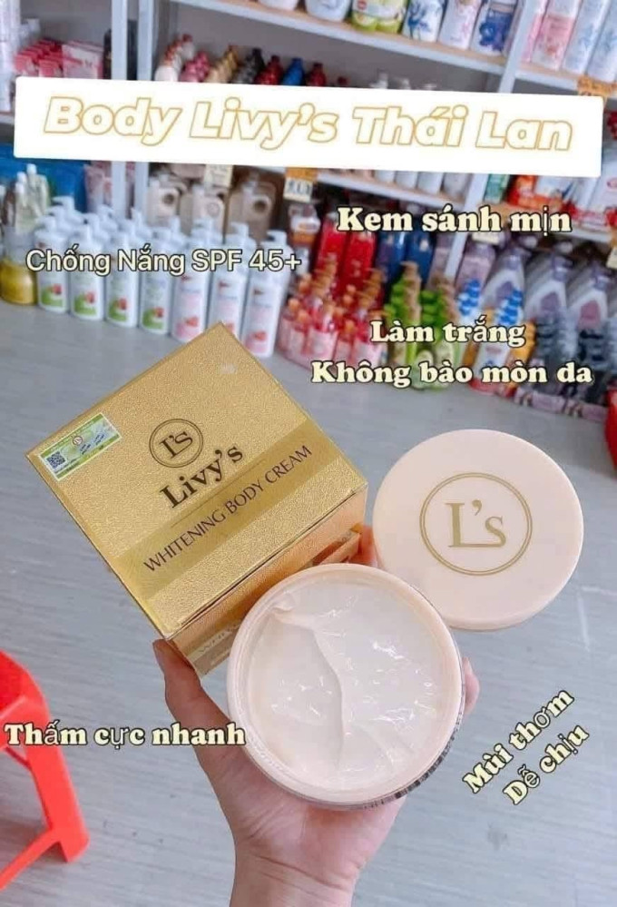 Công dụng Kem Body Livys Vàng