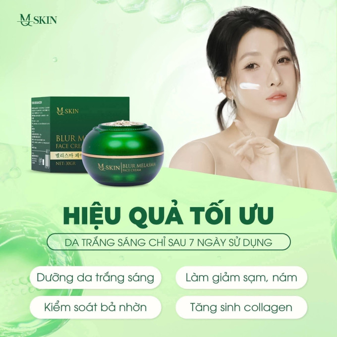Công dụng Kem Face Siêu Trắng Da MQ Skin