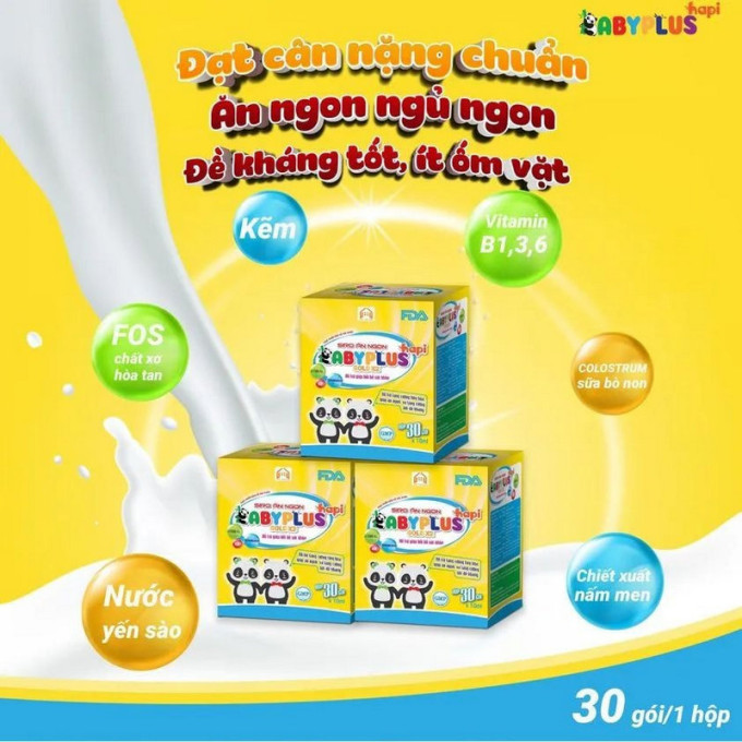Thành phần Siro Ăn Ngon Cá Mập Gold 2X