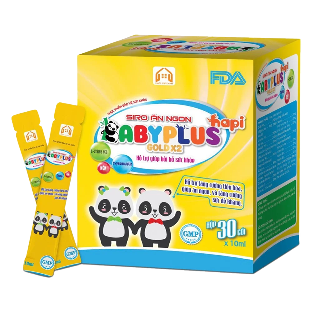 Siro Ăn Ngon Baby Plus Hỗ Trợ Ăn Uống Tốt, Tiêu Hóa Khỏe
